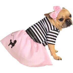 Rubie's unisex adult 50s Girl Pet Costume, As Shown, XL Neck 20 Girth 27 Back 28 US