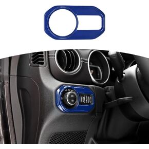 RT-TCZ for Jeep JL Headlight Switch Button Trim Cover Silver for Jeep Wrangler JL JLU Gladiator JT 2018-2024 Silver Interior Accessories in Kuwait