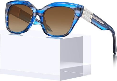 CARFIA Acetate Cat Eye Women's Sunglasses Polarized UV Protection, Retro Stylish Sunnies for Hiking Driving Daily Wear CF1018 in Saudi Arabia