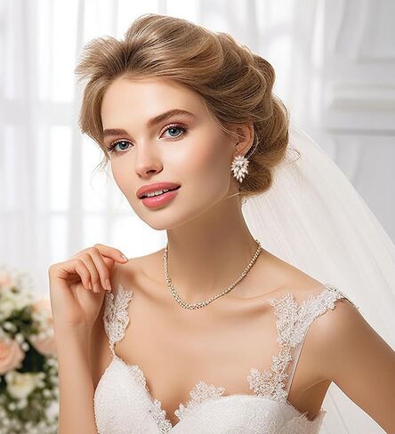 Marquise Sparkly Rhinestone Statement Drop Earrings for Women Vintage Crystal Cluster Earrings for Wedding Jewelry Gift in Kuwait