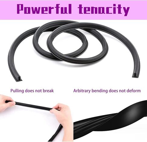 UGSHY Pack of 1 Car Dashboard Seal Strip, 6.56Ft Rubber Seal Protector Guard Strip, Universal Slit Windshield Trim, for Trucks, Boats, RVs (Black) in Kuwait