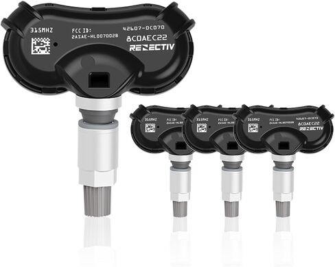 TPMS Sensor,4pcs 315Mhz Tire Pressure Monitor Sensors Fit for Toyota Replace OE# 42607-0C070 42607-0C050 42607-0C030 in Saudi Arabia