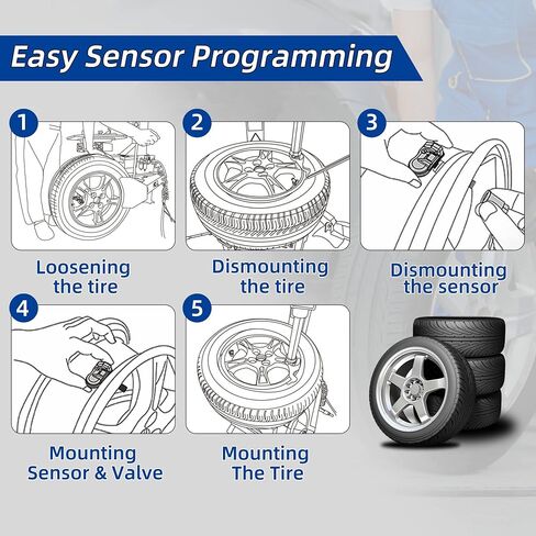 TPMS Sensor,4pcs 315Mhz Tire Pressure Monitor Sensors Fit for Toyota Replace OE# 42607-0C070 42607-0C050 42607-0C030 in Saudi Arabia