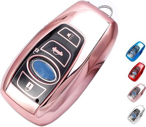 Soft TPU Protector Key Fob Cover Case fit for Subaru Impreza Crosstrek 2020 Forester Ascent XV WRX BRZ Keyless Entry Key Fob (Red) in Saudi Arabia