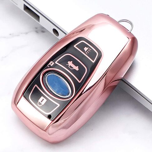 Soft TPU Protector Key Fob Cover Case fit for Subaru Impreza Crosstrek 2020 Forester Ascent XV WRX BRZ Keyless Entry Key Fob (Red) in Saudi Arabia