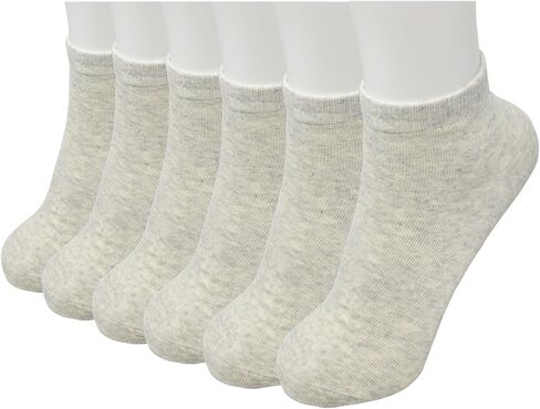 Glory Max 6 Pairs Women Cotton Thin Ankle Low Cut Lightweight Casual Socks in Kuwait