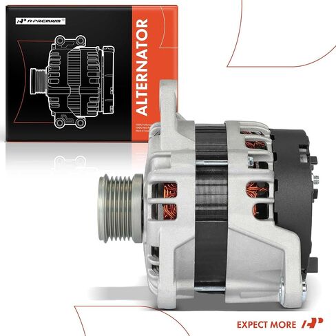 مولد كهربائي ممتاز متوافق مع Ram ProMaster 1500 2014-2016 3.0L، ProMaster 2500 2014-2016 3.0L، ProMaster 3500 2014-2016 3.0L، 12V 220A 6-Groove Clutch Pulley في اتجاه عقارب الساعة، استبدال # 68261783AA in Saudi Arabia