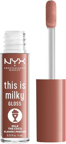 NYX PROFESSIONAL MAKEUP This Is Milky Gloss، ملمع شفاه مع ترطيب لمدة 12 ساعة، نباتي - مخفوق الكراميل المملح (كراميل) in Saudi Arabia