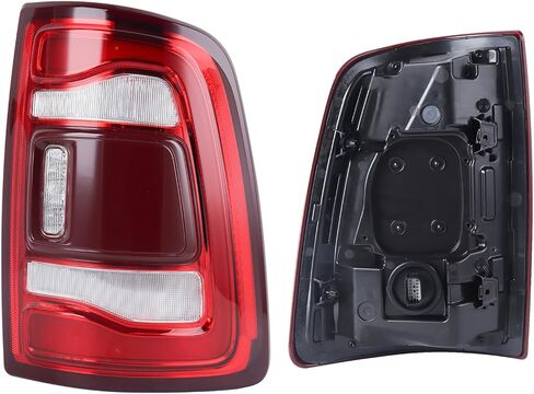 LH LED Type W/o Blind Spot Feature Tail Light Fit for 2019 2020 2021 2022 2023 Dodge Ram 2500 3500 Red Trim Left Driver Side With Bulbs Rear Lamp Assembly 68361717AD in Saudi Arabia