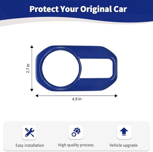 RT-TCZ for Jeep JL Headlight Switch Button Trim Cover Silver for Jeep Wrangler JL JLU Gladiator JT 2018-2024 Silver Interior Accessories in Kuwait