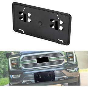 A & UTV PRO Front License Plate Bumper Mounting Bracket Kit, License Frame Holder,Compatible with 2018 2019 2020 Ford F150