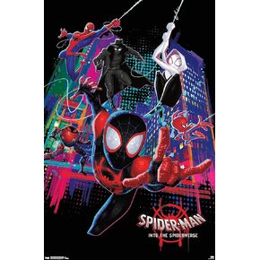 Trends International Marvel Spider-Man - Into The Spider-Verse - Group Wall Poster, 22.375" x 34", Premium Unframed Version