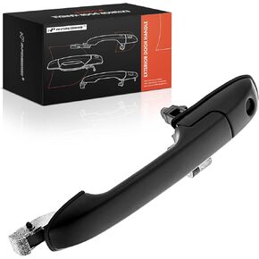 A-Premium Front Right Passenger Side Exterior Door Handle with Keyhole Compatible with Honda Pilot 2003 2004 2005, Textured Black, Replace# 72140-S9V-A01ZA