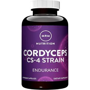MRM Nutrition Cordyceps | CS-4 Strain | Endurance | Adaptogens | Mushrooms | Energy + Endurance | Vegan | 60 Servings