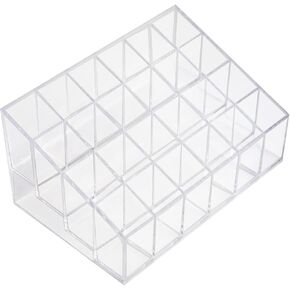 Super Z Outlet Transparent Cosmetic Makeup Organizer for Lipstick, Brushes, Bottles, and More. Clear Case Display Rack Holder