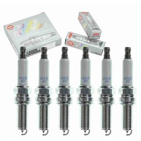6 pc NGK Laser Platinum Spark Plugs compatible with Mercedes-Benz E350 3.5L V6 2006-2011