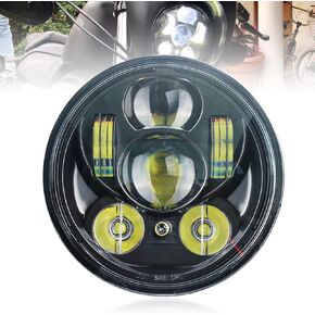 5.75 inch Motorcycle Front Driving Parking Light with Bracket Compatible for Yamaha XVS650 Custom, XSR900, XSR700, XJR1300, XVS950, Bolt, Raider, (Stryker 2011-2017)