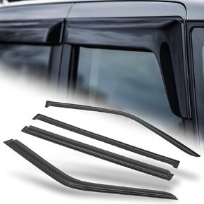 M-AUTO Window Visors Rain Guards Shields Compatible with 09-14 Ford Flex, Tape-On Rain Guards Shields, 4 PCs