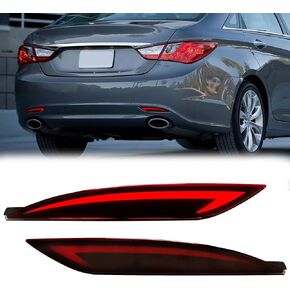 Rear Bumper Reflector Light For Hyundai Sonata 2011 2012 2013 2014 Tail Brake Light For Sonata 8th Replacement LED Rear Lamp with Turn Signal Light