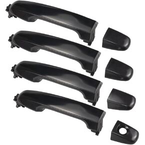 RLB-HILON 1Set Exterior Door Handle Compatible with Toyota Camry 2012 2013 2014 2015 2016 2017 Year, White Painted Color