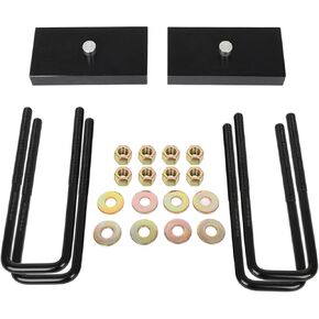 ECCPP 1" Rear Lift Blocks 2000-2010 for Chevrolet Silverado for GMC Sierra 1500HD/2500HD/3500HD 8-Lug 2WD/4WD - High-Strength Steel Rear Lift Blocks 9/16th Pin