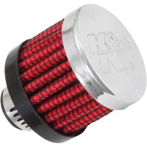 K&N Vent Air Filter/Breather: High Performance, Premium, Washable, Replacement Engine Filter: Flange Diameter: 0.3125 in, Filter Height: 1.125 in, Flange Length: 0.4375 in, Shape: Breather, 62-2470