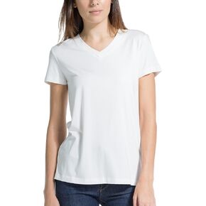 Fishers Finery Women's EcoFabric Short Sleeve V-Neck Tee; Relaxed Fit