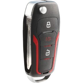 Replacement for 1998-2016 Ford Lincoln Mercury Mazda 3-Button Keyless Entry Remote Flip Key CWTWB1U345 CWTWB1U212 CWTWB1U331 One