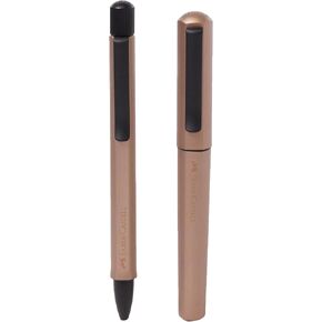 Faber-Castell Hexo 150590 Fountain Pen, Nib Width M, Matte Silver, Pack of 1