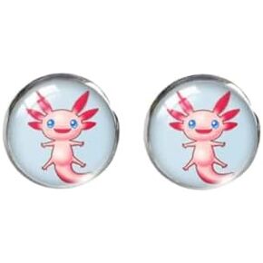 Smiling Axolotl Stud Post Earrings New Pair Varies 0