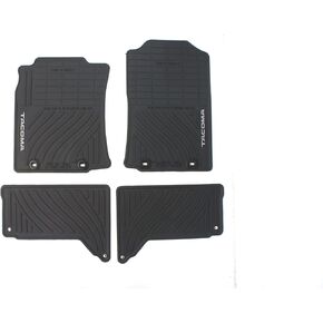 Toyota Genuine Accessories PT908-35126-20 Front and Rear All-Weather Floor Mat - (Black), Set of 4