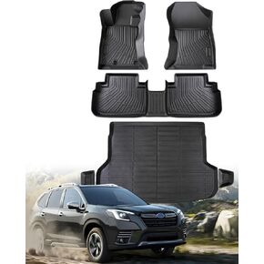 for Subaru Forester Floor Mats 2024 2023 2022 2021 2020 2019,for Subaru Forester All Weather Floor Mats 2019-2024,for Subaru Forester Floor Mats Trunk Mat Cargo Liner TPE Accessories (6PCS)