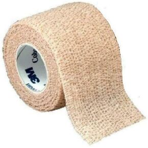3M COBAN ADHESIVE WRAP TAN 1" X 5 YD ROLL, SOLD EACH