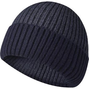 Knit Beanie Hats for Men Women, Warm Windproof Unisex Soft Classic Ski Beanie Cap for Autumn Winter