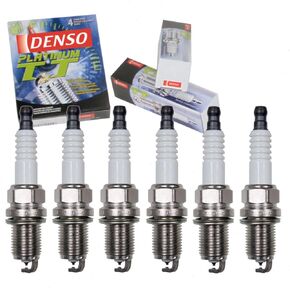 6 pc DENSO Platinum TT Spark Plugs compatible with Toyota Sienna 3.0L 3.3L V6 1998-2006