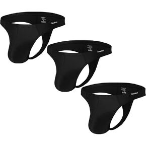 Men's Thong Underwear, Sexy Mens Jock Strap G-strings Brief T Back Underwear, 94% Bamboo Fiber, M L XL XXL