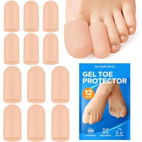 واقيات أصابع القدم من السيليكون من كوموكو (12 عبوة)، أغطية جل لأصابع القدم، وسائد واقية لأصابع القدم الكبيرة وتحمي لتوفير الراحة من أظافر القدم المفقودة أو الغارزة في الجلد، والذرة، والبثور، وأصابع القدم المطرقة (6 كبيرة، 6 صغيرة) in Kuwait