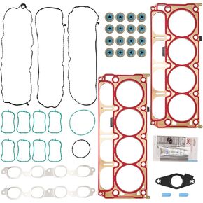 KAX Head Gasket Set Compatible with Cadillac Escalade 2015-2020, Camaro 2016-2021, Silverado 1500 2014-2018, Suburban 2019-2020, Tahoe 2019-2020 6.2L Engine Head Gasket Kit OE:12657969 12700877