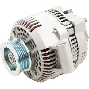 KAX New Alternator 7750N-6G1 Fit for Ranger 96-97 3.0L 4.0L Ranger 98-00 2.5L 3.0L 4.0L Ranger 02-05 3.0L F-150 97-02 4.2L, High Output Alternator Replacement 12V 95Amp CW 6-Pulley Groove