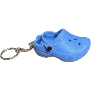 Novelty Blue Clog Keychain, 3 in