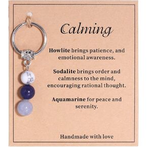 Kvekstio Crystal Keyring for Women, Good Luck Gift, Self Love, Uplifting Daily Remind, Relief Stress Anxiety Recovery Gift in Kuwait