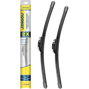 26''+18'' Front Windshield Wiper Blades Compatible with 2012-2017 Toyota Camry 2004-2009 Toyota Prius OEM QUALITY Premium All-Season Automotive Replacement Wipers (Pack of 2)