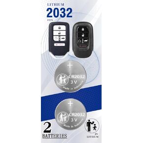 Key Fob Batteries Replacement for Honda Accord CRV Civic Pilot Odyssey HRV Fit Passport Ridgeline Crosstour Insight Clarity CRZ Smart Remote (Check Fitment Guide)