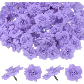 200-Pack Artificial Roses Heads, Silk Faux Rose Head for Wedding/Bouquet/Flower Wall/DIY Crafts/Party Decoration, Fake Bloom Flower Heads Buds [Pure White]