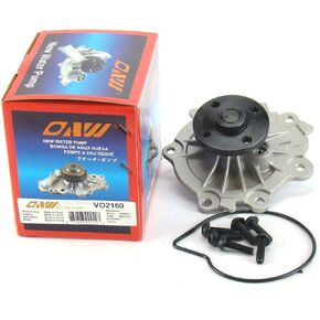 OAW VO2160 Engine Water Pump for 11-16 Volvo S60, 11-14 S80, 15-16 V60 & 11-15 XC60 XC70 3.0L 3.2L L6