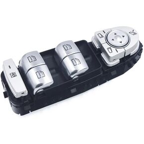 زر تبديل نافذة الطاقة متوافق مع مرسيدس بنز C180 C200 C220 C250 C300 C400 2013 2014 2015 2016 2017 2018 2019 2020 GLC200 GLC220 GLC250 GLC260 GLC300 GLC350 GLC 400 W205 X253 C253 بيج