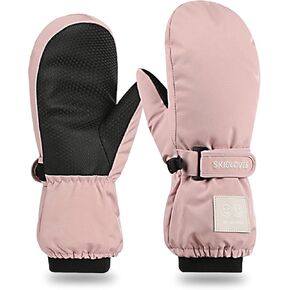 قفازات RIGWARL للتزلج على الجليد للأطفال مقاومة للماء ودافئة على الجليد للأولاد والبنات (وردي) in Kuwait