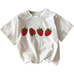 Women's Graphic Print Tees Tops Crew Neck Short Sleeve Summer Cute Casual T Shirts