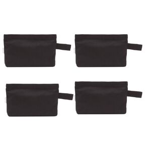 Multi-purpose Cotton Canvas Zipper makeup Bag Pouch 4-pack