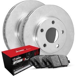 R1 Concepts Front Brakes and Rotors Kit |Front Brake Pads| Brake Rotors and Pads| Optimum OEp Brake Pads and Rotors|fits 2018-2022 Hyundai Accent; Kia Rio